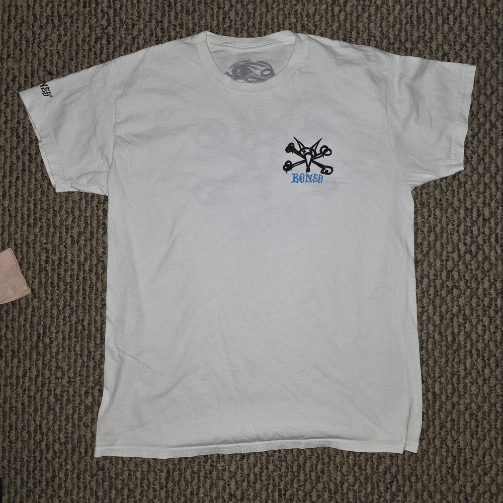 Bones Pawell Peralta White Graphic T-Shirt